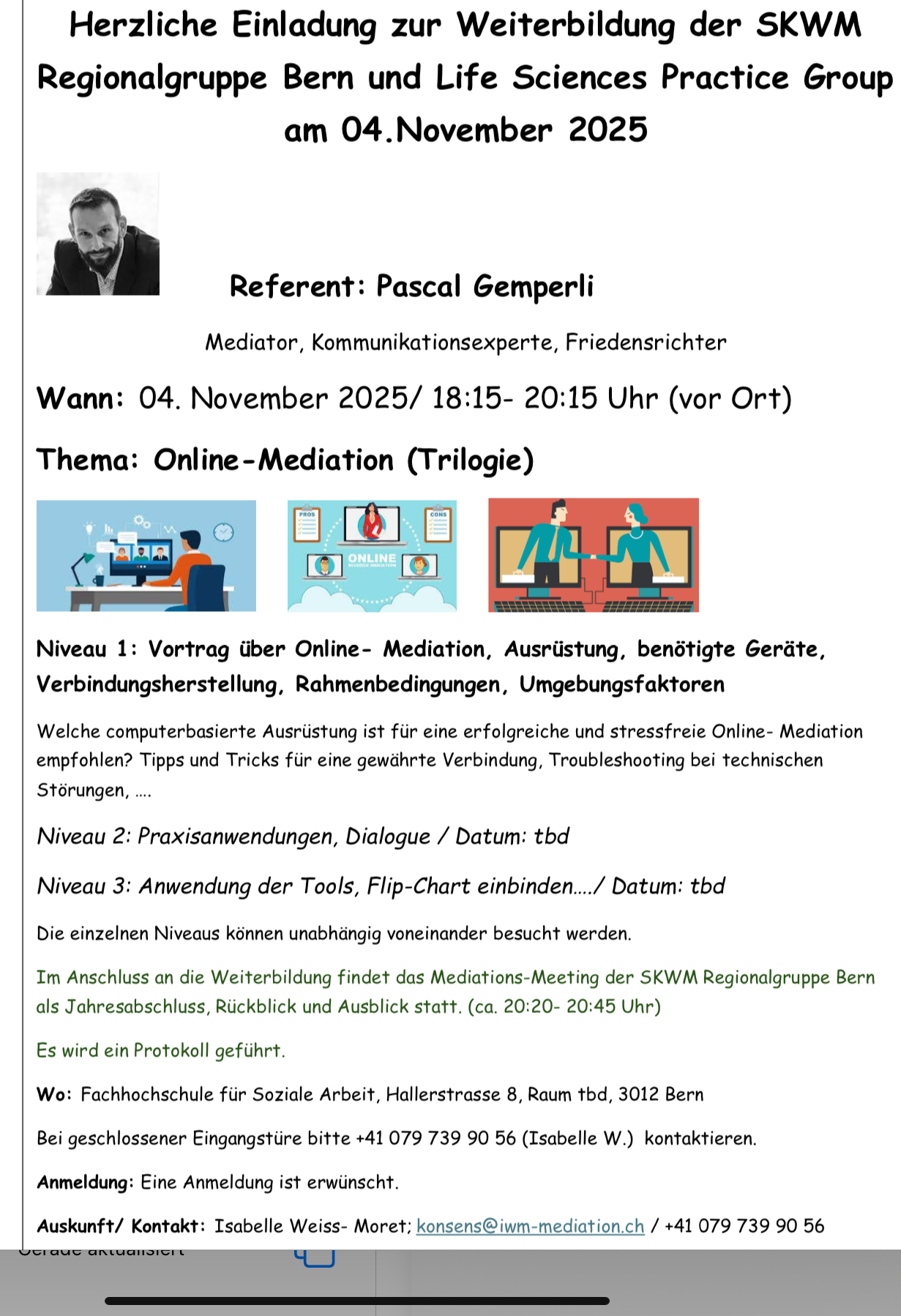 Online-Mediation 04.November 2025